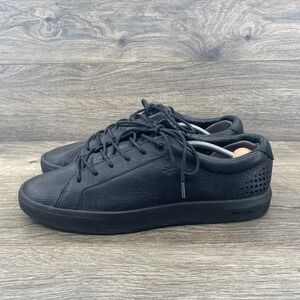 MOZO Black Leather Slip Oil Resistant Work Shoes Women Size 10